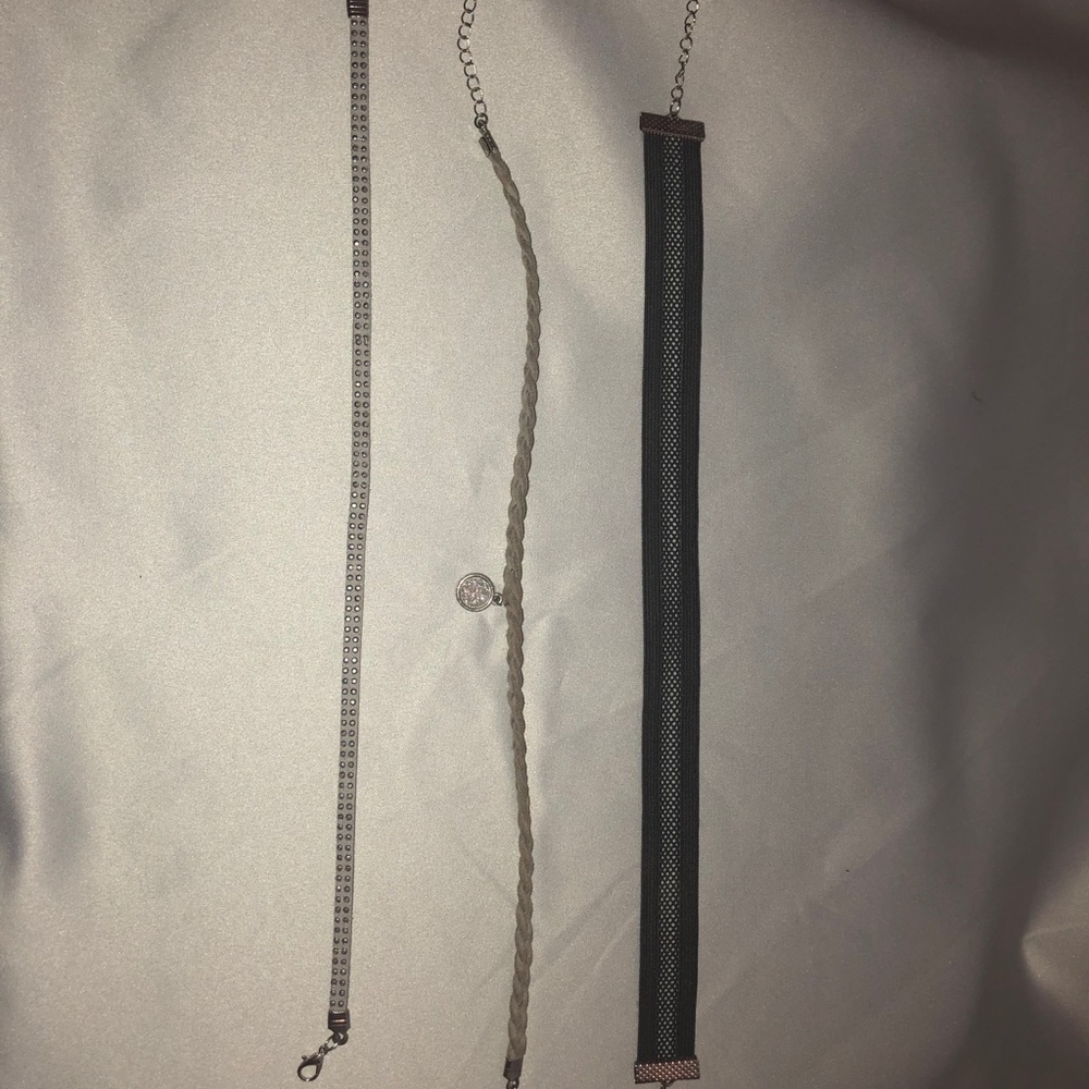 3 chocker necklace set